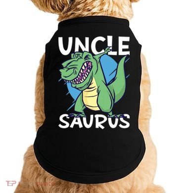 Uncle Saurus With Dinosaurs Gift Doggie Tank