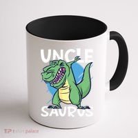Uncle Saurus With Dinosaurs Gift Coffee Mug thumb 1