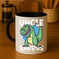 Uncle Saurus With Dinosaurs Gift Coffee Mug thumb 4