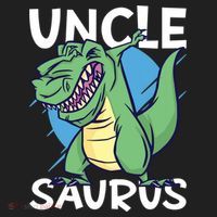 Uncle Saurus With Dinosaurs Gift Beanie thumb 2