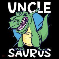 Uncle Saurus With Dinosaurs Gift Pajama Set thumb 2