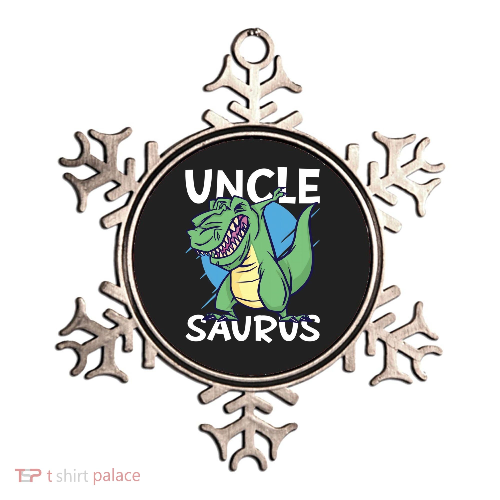 Uncle Saurus With Dinosaurs Gift Ornament