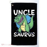 Uncle Saurus With Dinosaurs Gift Golf Towel thumb 0