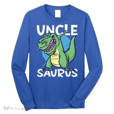 Uncle Saurus With Dinosaurs Gift Long Sleeve Shirt