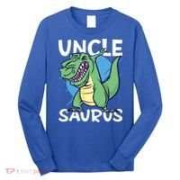 Uncle Saurus With Dinosaurs Gift Long Sleeve Shirt thumb 0