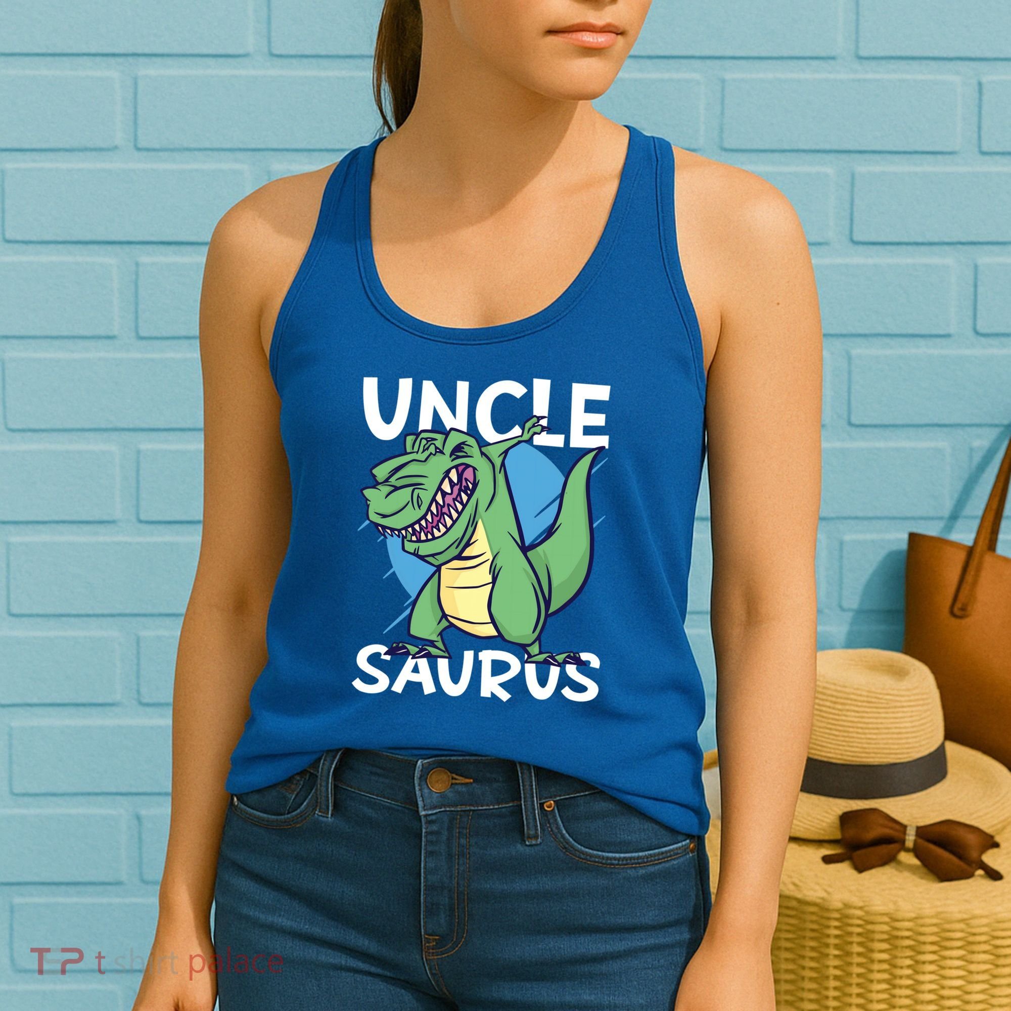 Uncle Saurus With Dinosaurs Gift Women's Tank Top