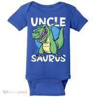 Uncle Saurus With Dinosaurs Gift Baby Bodysuit thumb 0