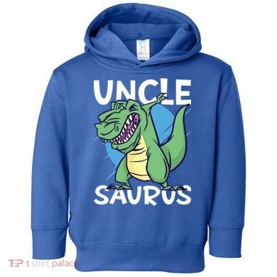 Uncle Saurus With Dinosaurs Gift Toddler Hoodie
