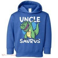 Uncle Saurus With Dinosaurs Gift Toddler Hoodie thumb 0