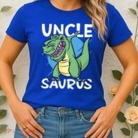 Uncle Saurus With Dinosaurs Gift Women's T-Shirt thumb 2