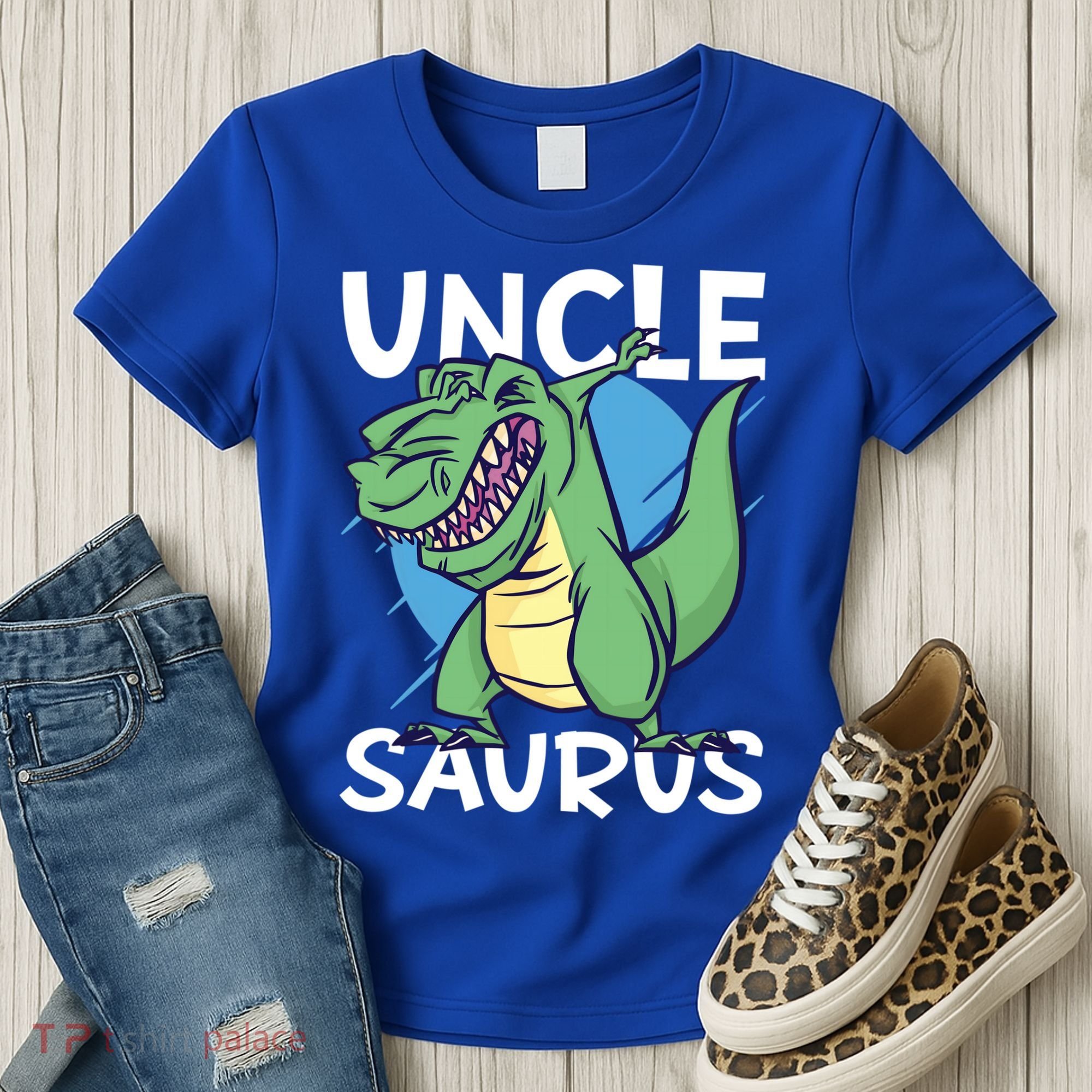Uncle Saurus With Dinosaurs Gift Women's T-Shirt