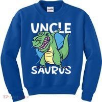 Uncle Saurus With Dinosaurs Gift Kids Sweatshirt thumb 0