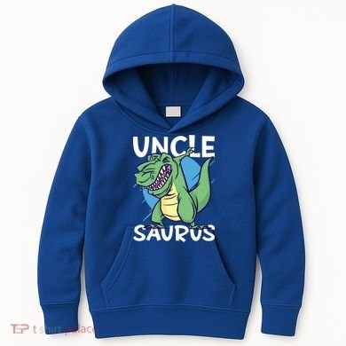 Uncle Saurus With Dinosaurs Gift Kids Hoodie