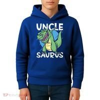 Uncle Saurus With Dinosaurs Gift Kids Hoodie thumb 4