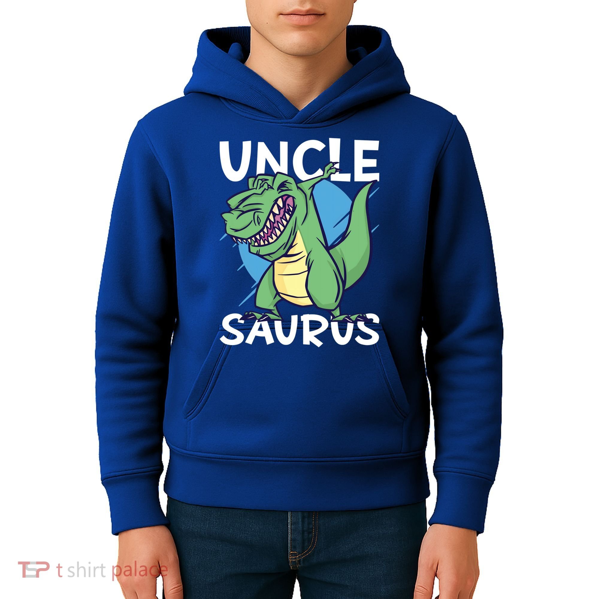 Uncle Saurus With Dinosaurs Gift Kids Hoodie