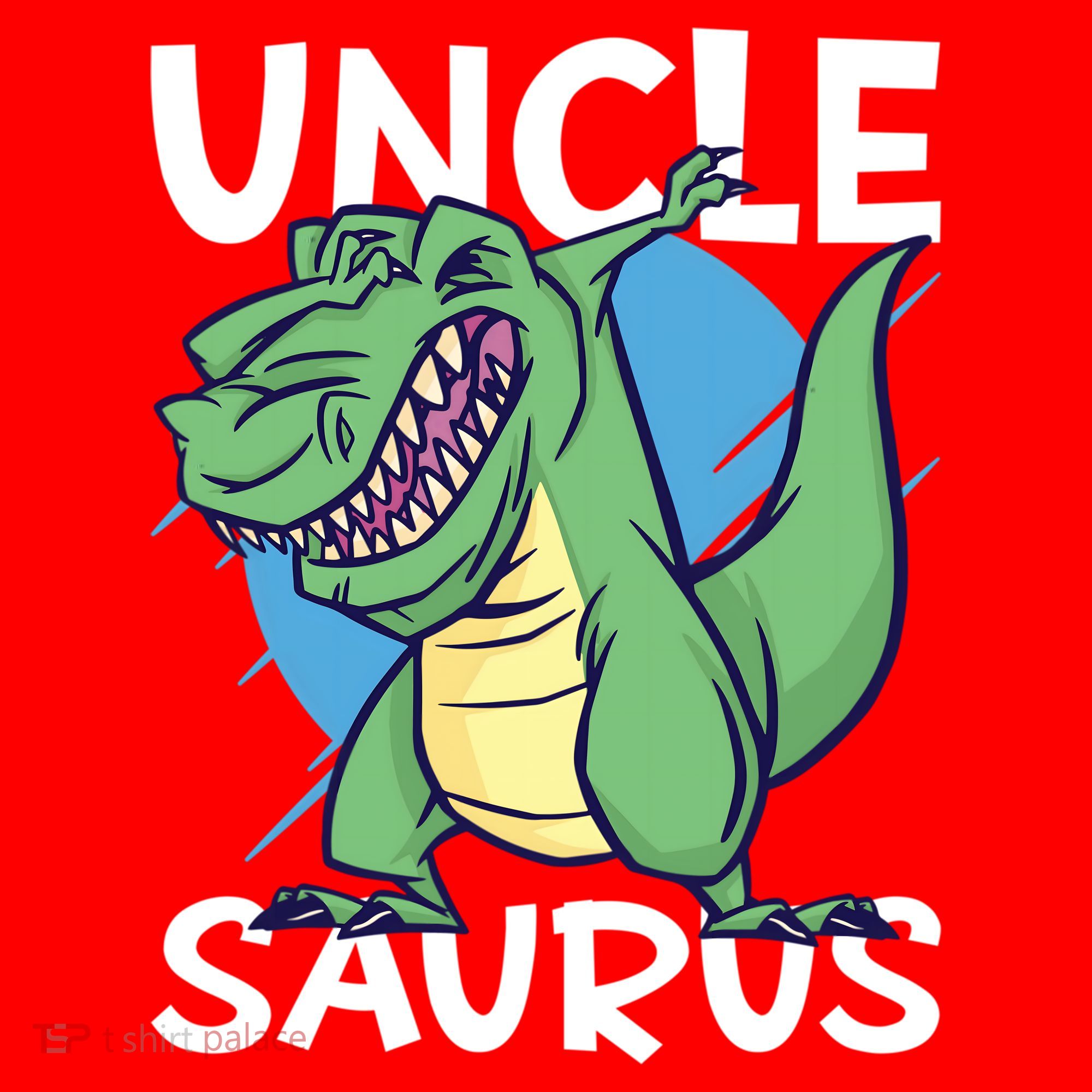 Uncle Saurus With Dinosaurs Gift Santa Hat