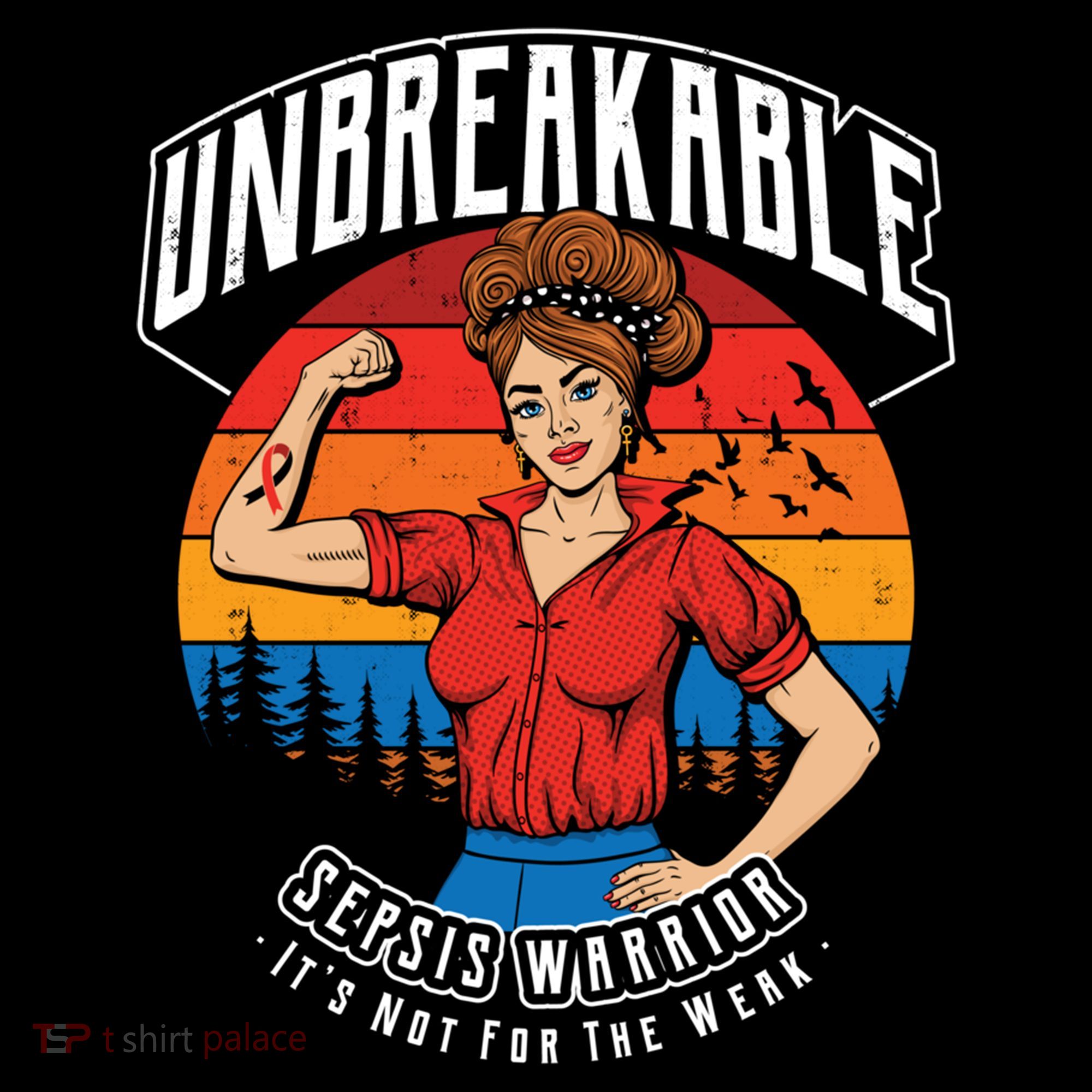 Unbreakable Sepsis Warrior Sunset Gift Coffee Mug