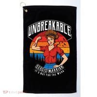 Unbreakable Sepsis Warrior Sunset Gift Golf Towel thumb 0