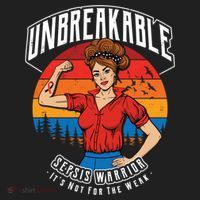 Unbreakable Sepsis Warrior Sunset Gift Golf Towel thumb 3