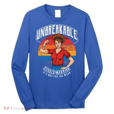 Unbreakable Sepsis Warrior Sunset Gift Long Sleeve Shirt