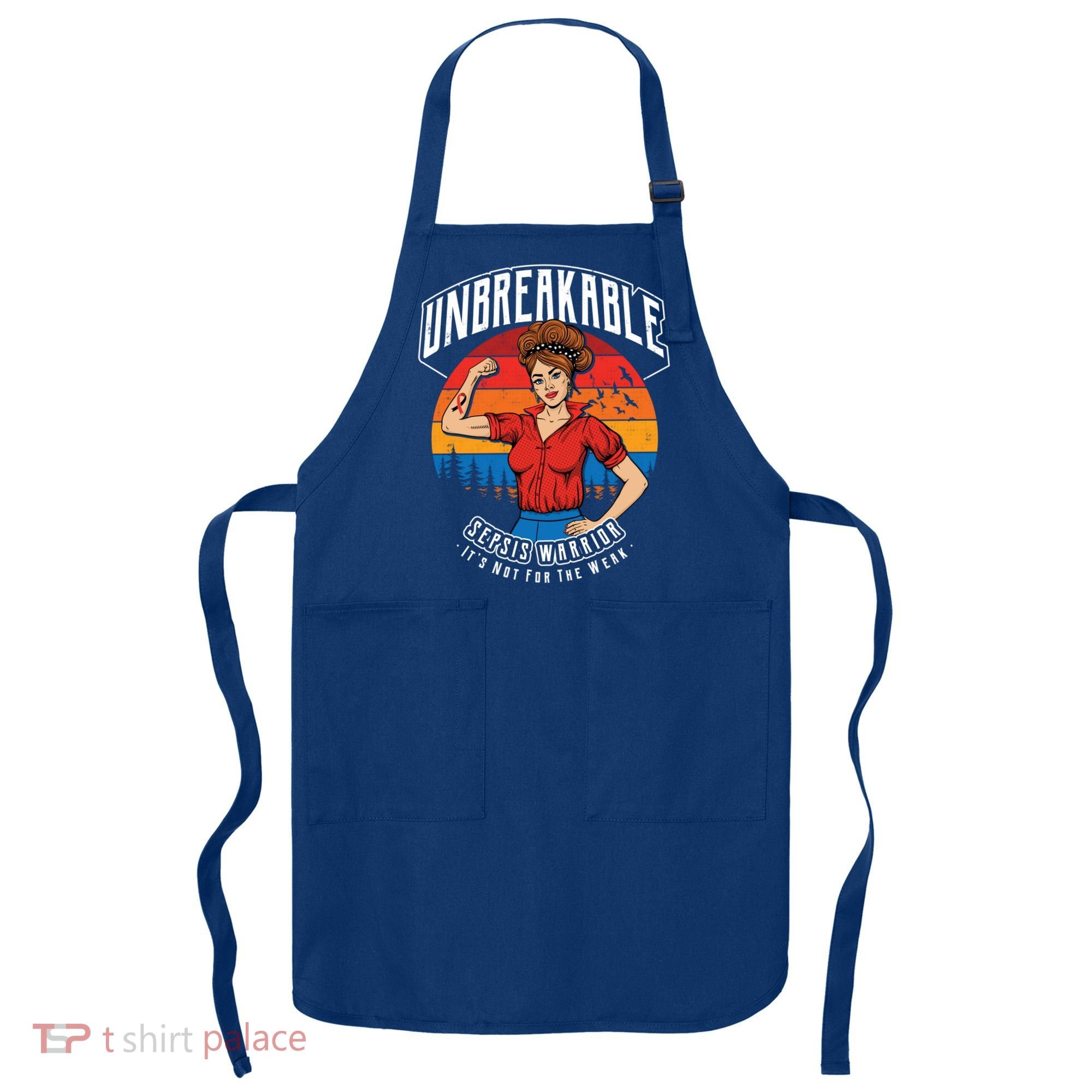 Unbreakable Sepsis Warrior Sunset Gift Apron