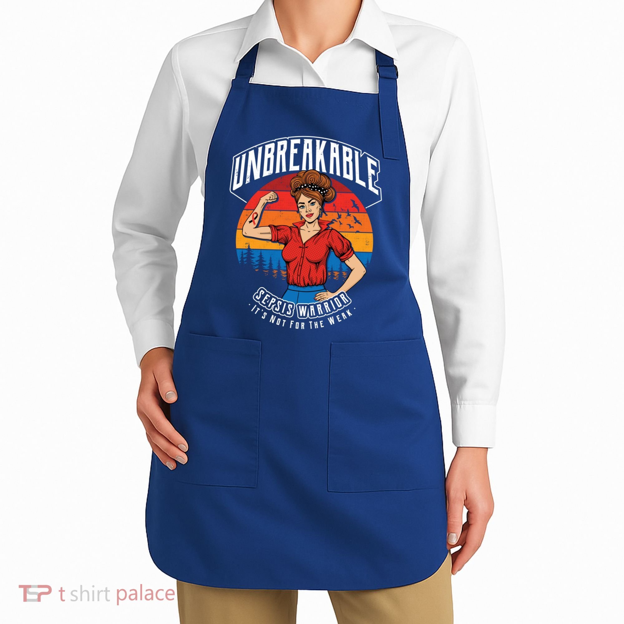 Unbreakable Sepsis Warrior Sunset Gift Apron