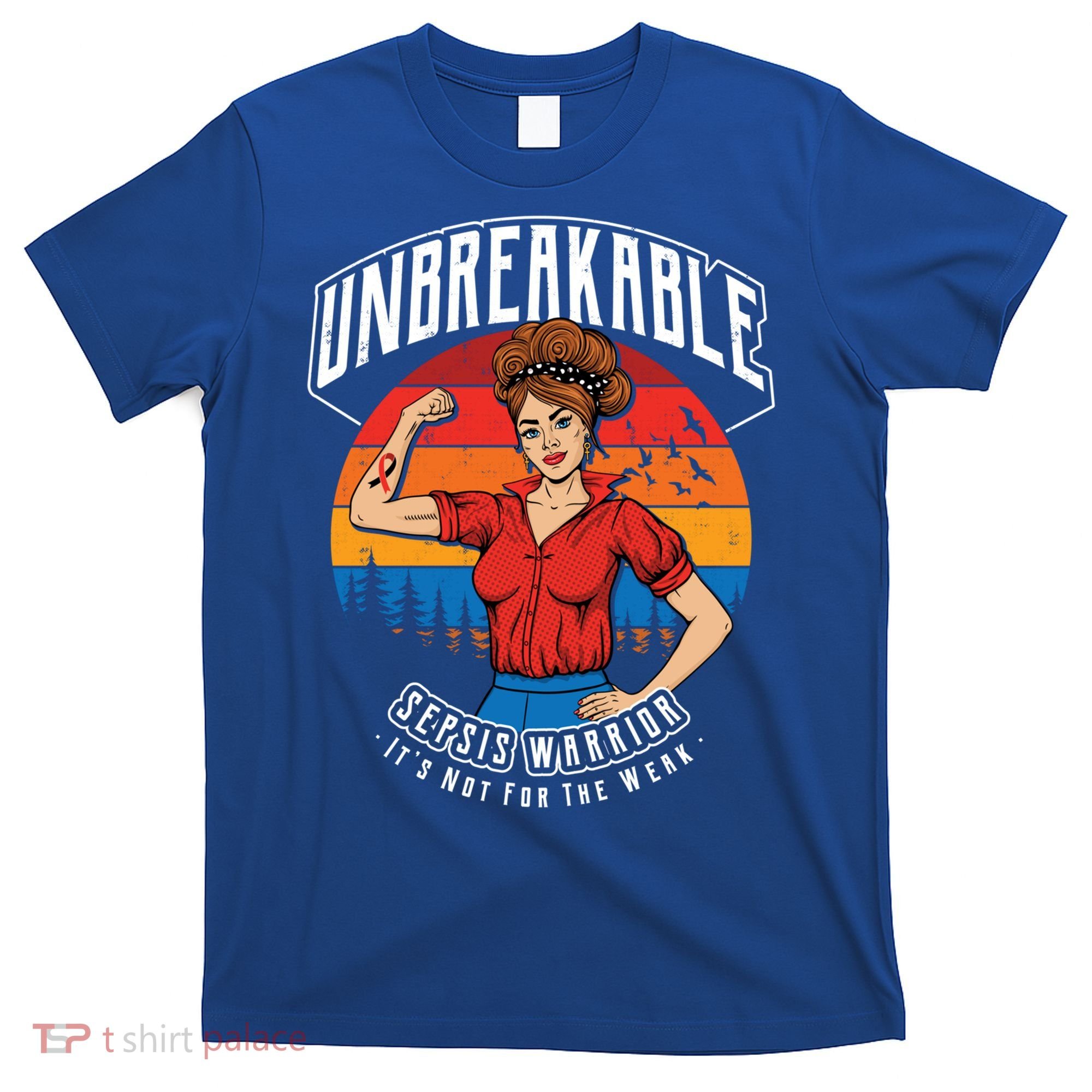 Unbreakable Sepsis Warrior Sunset Gift T-Shirt