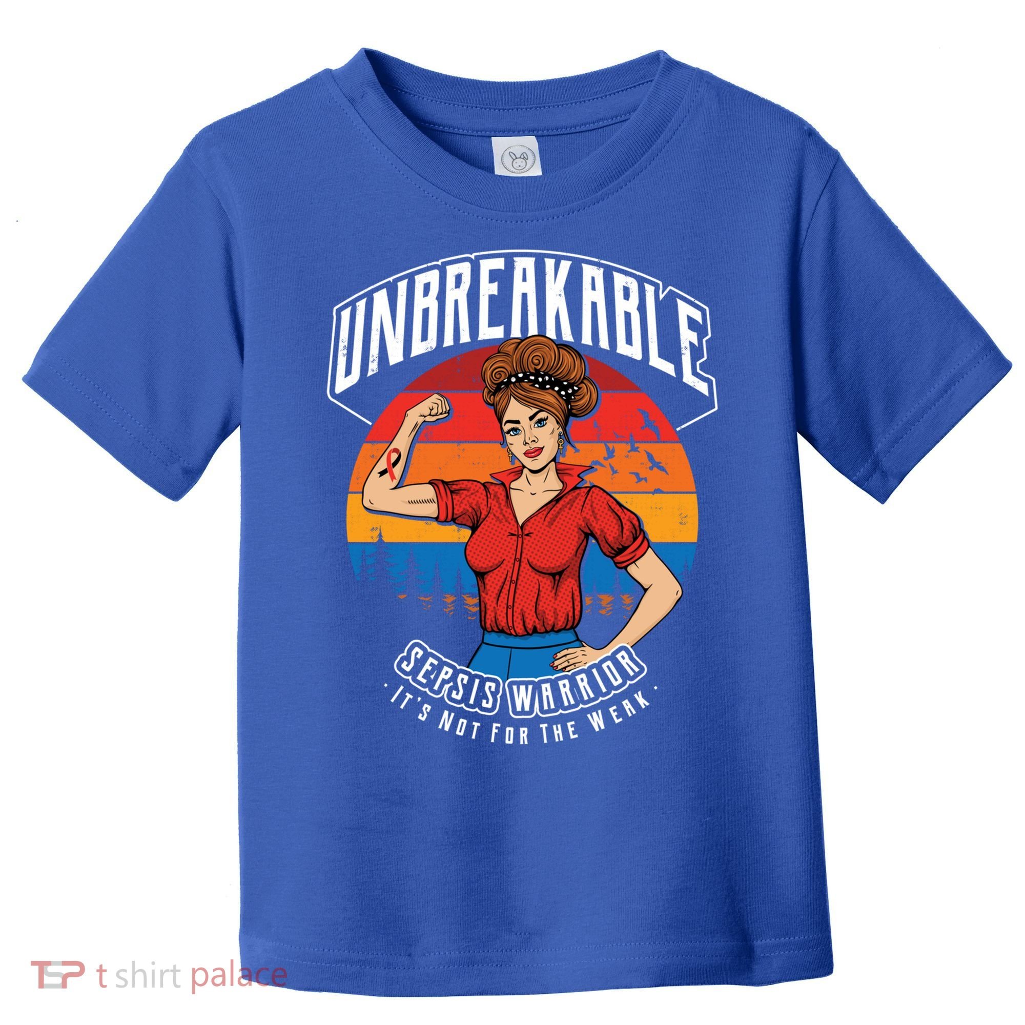 Unbreakable Sepsis Warrior Sunset Gift Toddler T-Shirt