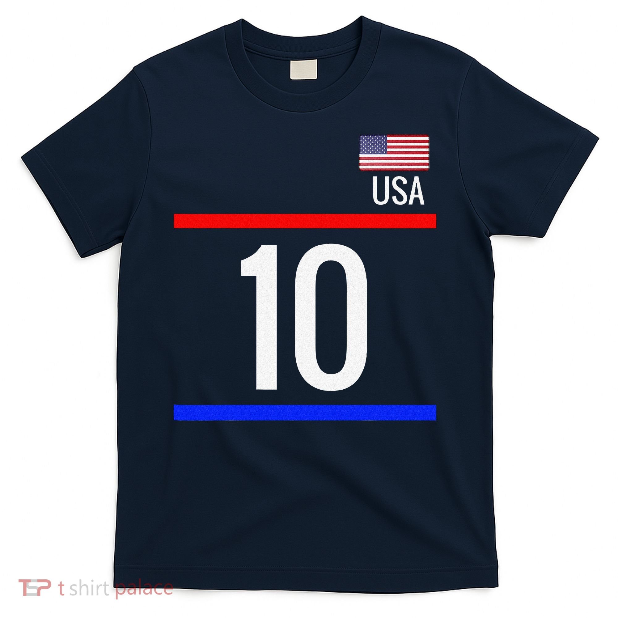 Usa Soccer With Number 10 Sports T-Shirt