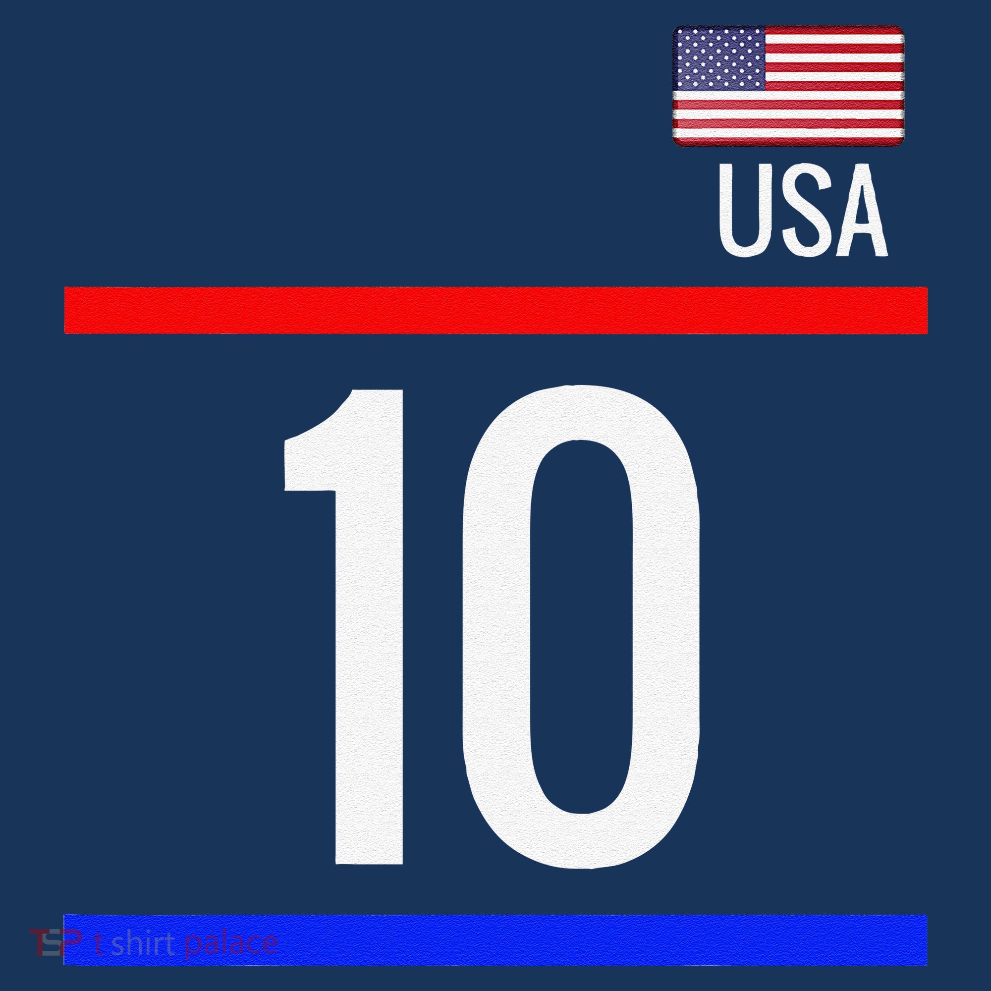Usa Soccer With Number 10 Sports Visor