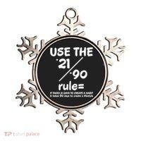 Use The 21/90 Rule= It Takes 21 Days To Create A Habit Gift Ornament thumb 0