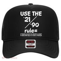 Use The 21/90 Rule= It Takes 21 Days To Create A Habit Gift Hat thumb 0