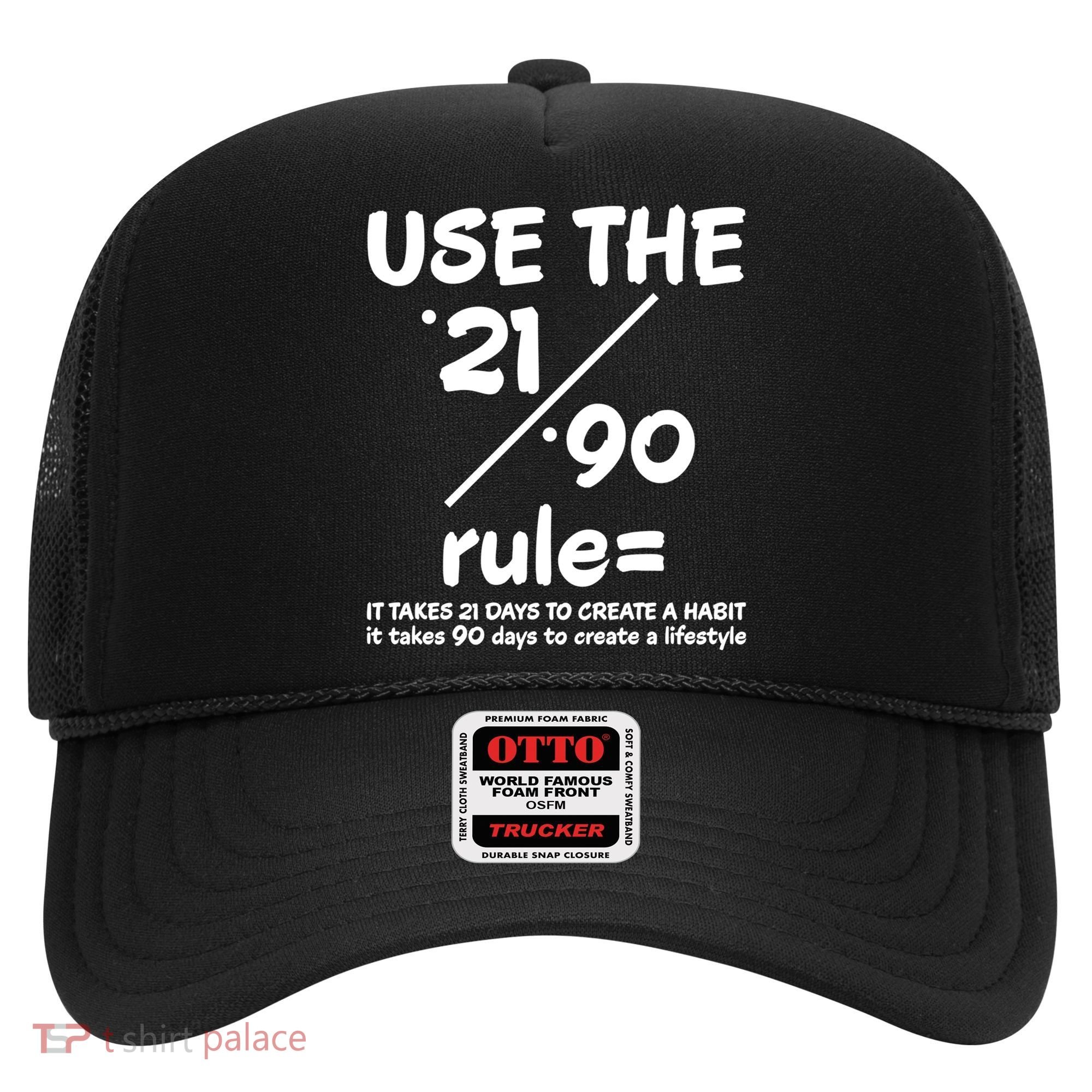 Use The 21/90 Rule= It Takes 21 Days To Create A Habit Gift Hat