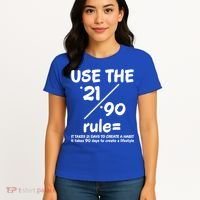 Use The 21/90 Rule= It Takes 21 Days To Create A Habit Gift Women's T-Shirt thumb 4