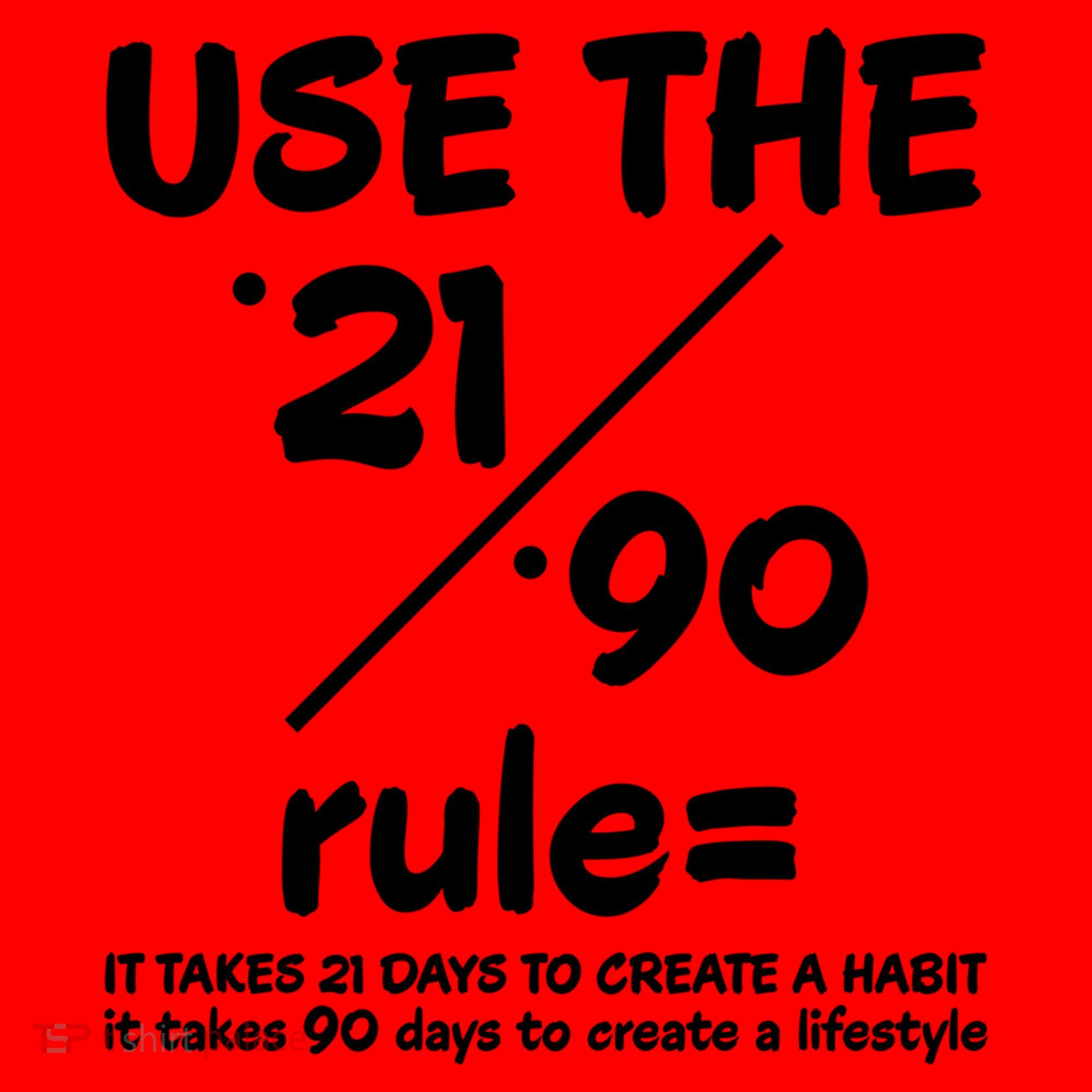 Use The 21/90 Rule= It Takes 21 Days To Create A Habit Gift Santa Hat