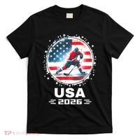 Usa Team 2026 United States American Flag Hockey Usa T-Shirt thumb 0