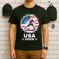 Usa Team 2026 United States American Flag Hockey Usa T-Shirt thumb 6