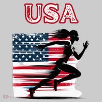 Usa Track And Field Accessories Apparel Tie-Dye T-Shirt thumb 2