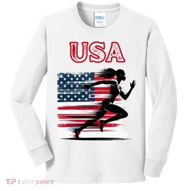Usa Track And Field Accessories Apparel Kids Long Sleeve Shirt