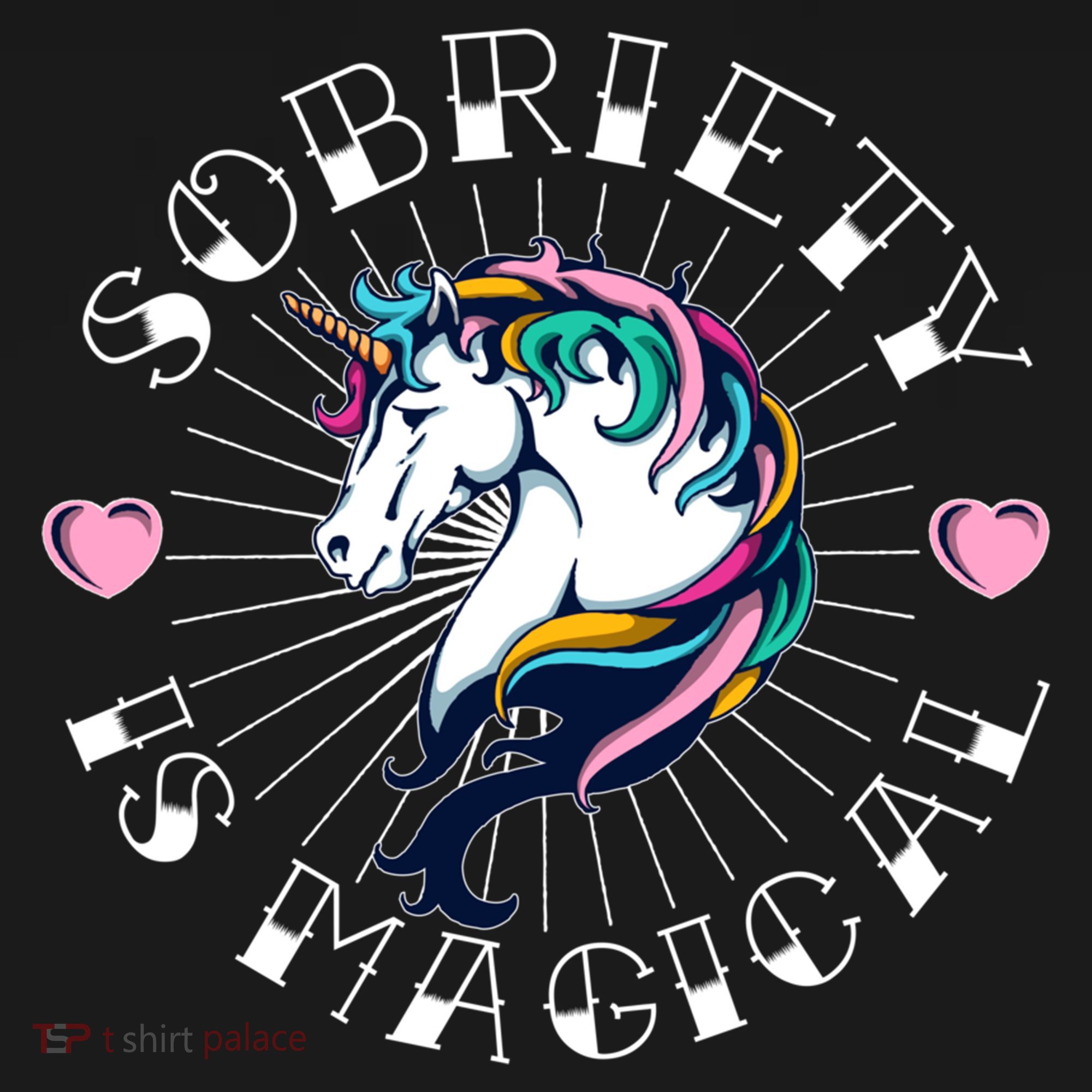 Unicorn Tattoo Art Sobriety Is Magical Na Aa Recovery Gift Bucket Hat