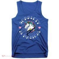 Unicorn Tattoo Art Sobriety Is Magical Na Aa Recovery Gift Tank Top thumb 0