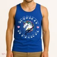 Unicorn Tattoo Art Sobriety Is Magical Na Aa Recovery Gift Tank Top thumb 3