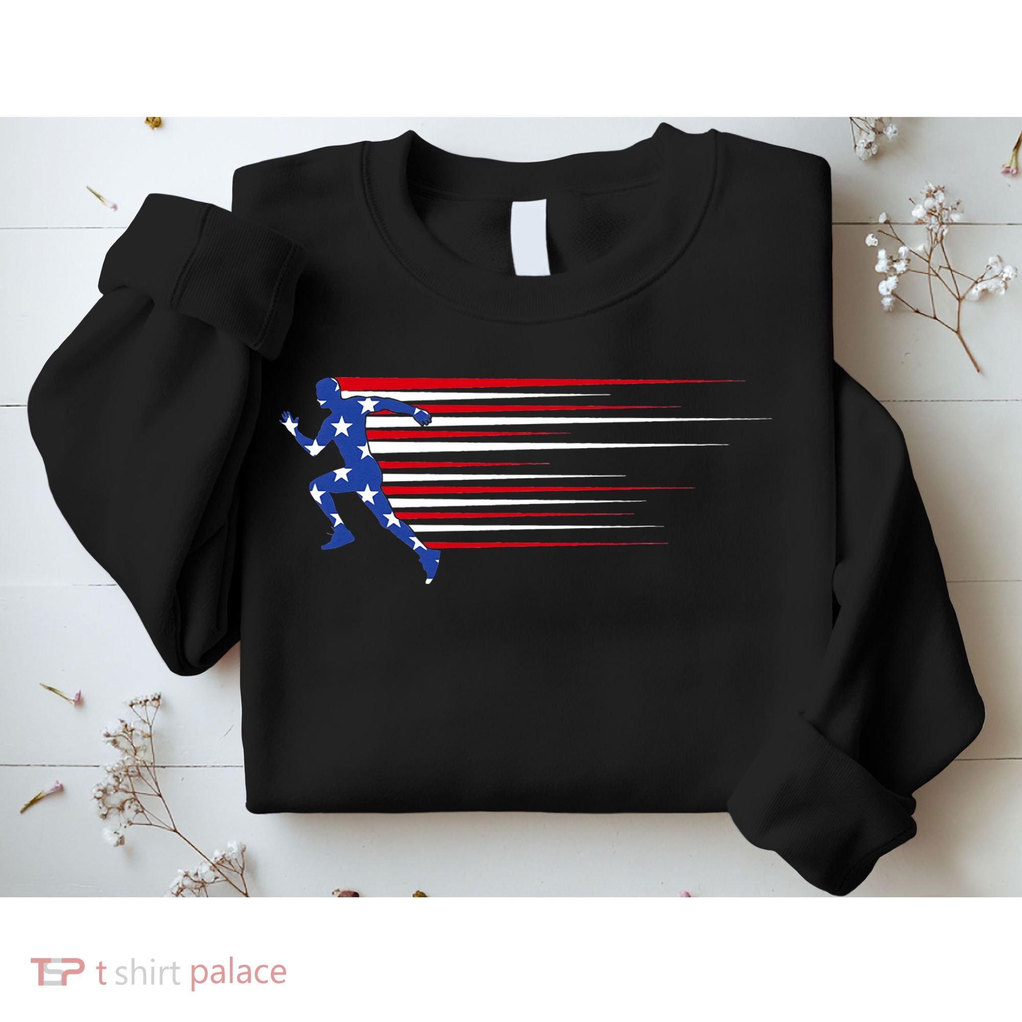USA Track and field team American flag US Sweatshirt
