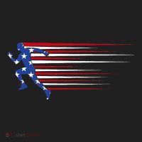 USA Track and field team American flag US Beanie thumb 2