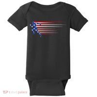 USA Track and field team American flag US Baby Bodysuit thumb 0