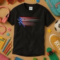 USA Track and field team American flag US Kids T-Shirt thumb 3