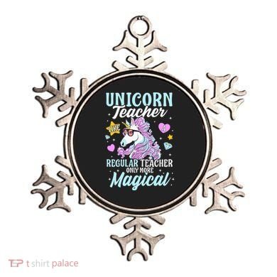 Unicorn Teacher Back To School Cute Magic Teacher Ornament