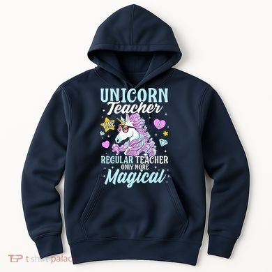 Unicorn Teacher Back To School Cute Magic Teacher Hoodie