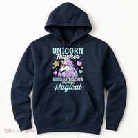 Unicorn Teacher Back To School Cute Magic Teacher Hoodie thumb 0