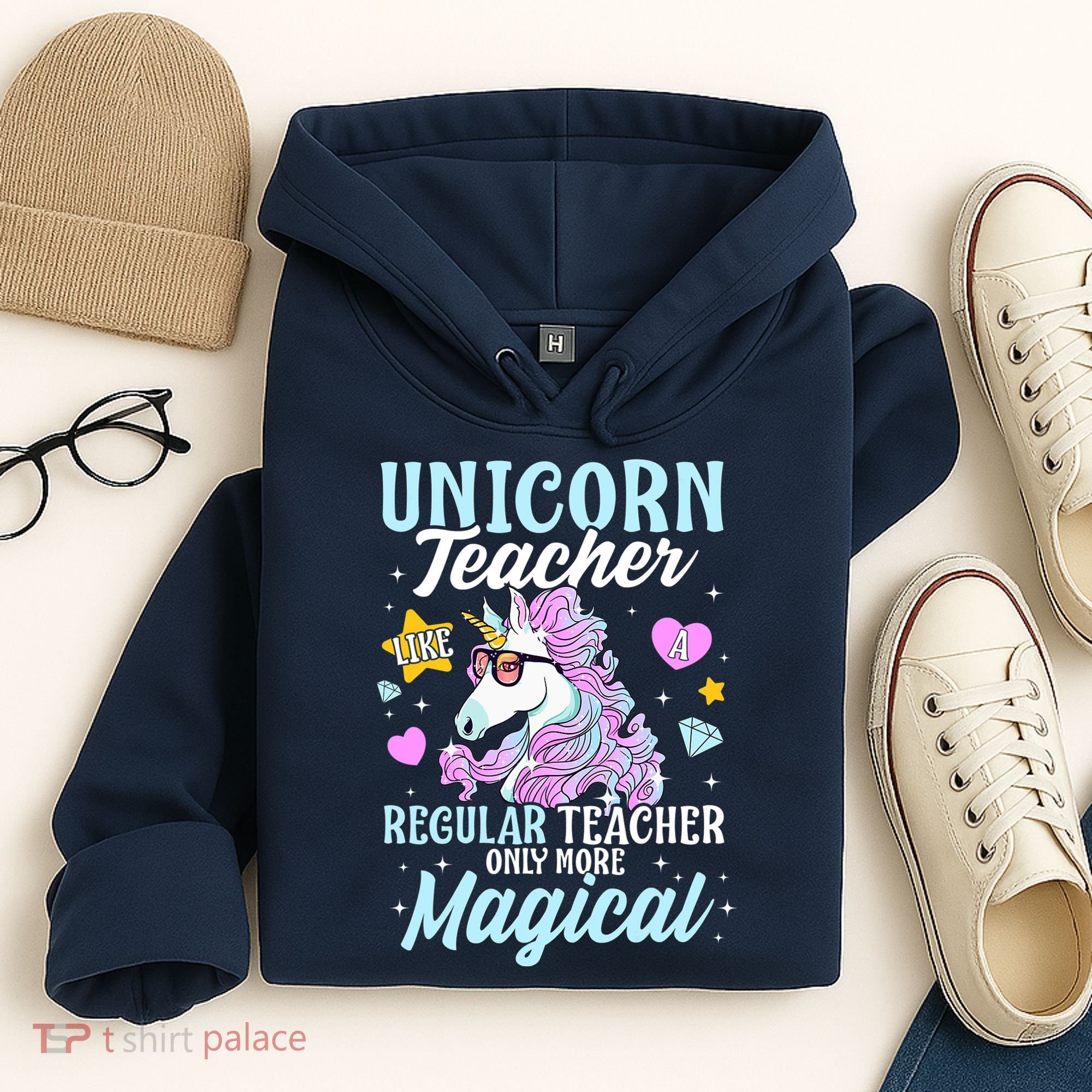 Unicorn Teacher Back To School Cute Magic Teacher Hoodie